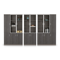 Moderno de madera MDF de lujo con cajón Estante de almacenamiento Librería Muebles de oficina Casillero archivador lateral