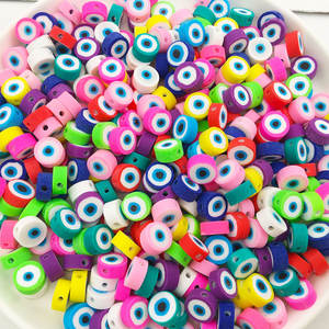 100 paquets de perles d'argile écologiques de 10mm animaux arc-en-ciel et étoile à cinq branches bricolage accessoires d'amour - Product Image 2