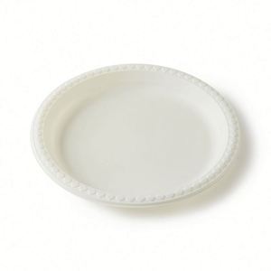 Assiette ronde à 4 compartiments en amidon de maïs, biodégradable, jetable - Product Image 3