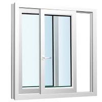 Ventanas de vinilo PVC UPVC personalizadas de fábrica, ventanas de vidrio plástico, habitaciones interiores, ventanas correderas dobles insonorizadas UPVC