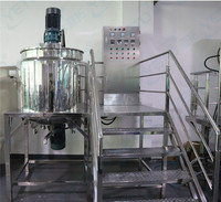 Machine de mélange de liquides en acier inoxydable avec homogénéisateur pour la fabrication d'émulsions cosmétiques, cuve de mélange liquide à double enveloppe