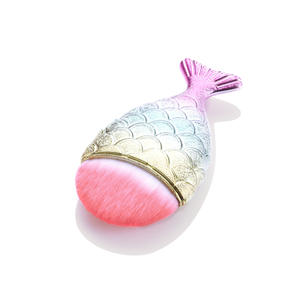Pinceau de maquillage pour femmes, simple, Portable, dégradé, sirène poisson, voyage, fond de teint <span class=keywords><strong>BB</strong></span> crème, 1 pièce - Product Image 3