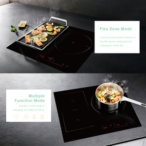 DOOPEN Vente directe usine ODM OEM Table de cuisson à induction 3 brûleurs 3,7 kW 31 pouces encastrable avec commande coulissante - Product Image 3