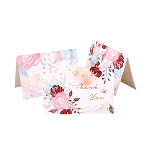 Tarjetas de Felicitación de Cartulina con Estampado Dorado para el Día de San Valentín, Impresión de Lujo, Tarjetas de Mensaje en Blanco Plegables, Juegos de Tarjetas de Felicitación - Product Image 3