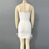 Robe Mini Élégante pour Femme, Translucide, de Soirée, Coupe Trapèze, Épaules Dénudées, Ornée de Perles et de Fleurs 3D, Coupe Classique, Club, Toutes Saisons