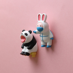 Le premier lot 300 ensembles de grande <span class=keywords><strong>bouche</strong></span> assis petit banc animal réfrigérateur aimant en gros culturel et créatif - Product Image 2