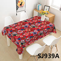 Meilleure Vente : Nappe Imprimée Florale Style Ins, Antidérapante et Lavable en PVC pour la Maison, la Cuisine et la Décoration de Café