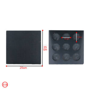 <span class=keywords><strong>Gaufrier</strong></span> <span class=keywords><strong>professionnel</strong></span> en acier inoxydable pour usage commercial, 6 plaques circulaires, chauffage double face, revêtement antiadhésif - Product Image 6