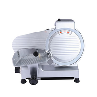 Trancheuse à viande industrielle robuste semi-automatique en acier inoxydable, machine à trancher le jambon et les saucisses, équipement de restauration