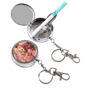 Mini Cenicero de Metal de Diseño Clásico, Portátil, <span class=keywords><strong>sin</strong></span> <span class=keywords><strong>Humo</strong></span>, con Llavero para Coche y Bolsa de Lata - Product Image 4