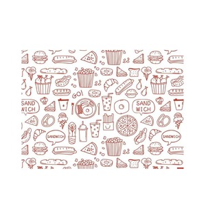Oil Absorbing <b>Paper</b> For Sandwich Bread Packaging Custom Logo Single Side Food Grade Flexographic Printing Virgin Pulp - Product Image 1