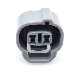 Conector hembra de inyector de combustible Toyota de 2 orificios, 2.0 mm, plástico gris, para modificación de automóviles - Product Image 2