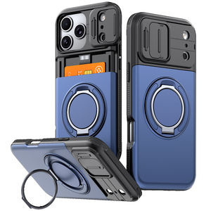Étui de téléphone robuste avec protection d'objectif coulissante Lichicase pour Honor 600 Lite X80i 600E, coque arrière antichoc magnétique - Product Image 1