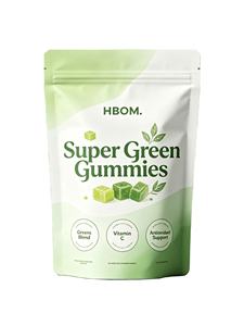Gomitas Veganas de Pectina con Extracto Natural de Trigo Verde, Cebada y Espirulina, Marca Privada OEM/ODM, MOQ Bajo de 50 Piezas - Product Image 1
