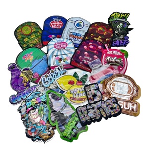 Imprimé personnalisé 3.5g Unique Spécial Découpé De Forme Irrégulière Scellé 8ème Bouchon Odeur Preuve Mylar Sacs pour Cookie Bonbons Gummy - Product Image 1