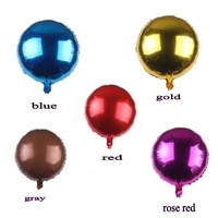 Offre Spéciale 15 couleurs 18 pouces champagne or blanc candy rose rose bleu orange rouge gris vert métallique rond plaine feuille ballon