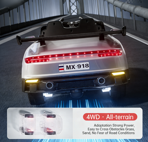 Voiture électrique pour enfants à quatre roues en plastique avec télécommande pour les enfants de <span class=keywords><strong>1</strong></span> à 6 ans, unisexe - Product Image 5