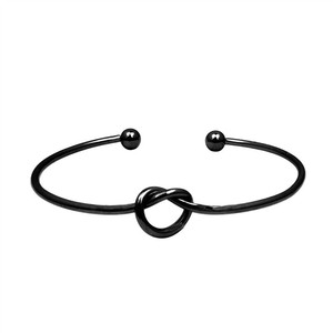 Hot Selling DIY Silver Gold Rose Gold Knot Wire <strong>Memory</strong> Twisted <strong>Bracelet</strong> with Tie - Product Image 3