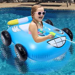 Inflatable water floating car