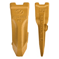Dents de godet 2713-1221RC 2713-1221TL pour pelle Doosan Daewoo 150, burin à roche Tiger Long, pièces GET