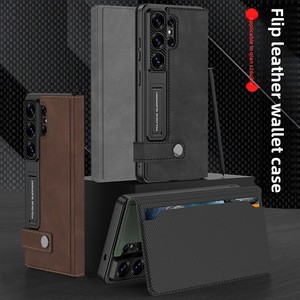 เคสโทรศัพท์แบบใส่การ์ดได้ รุ่น S26 Ultra Flip  ผิวสัมผัสนุ่ม ป้องกันรอยนิ้วมือ  วัสดุหนัง เหมาะสำหรับ Samsung S26 Ultra - Product Image 5