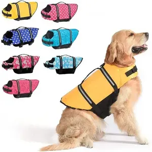夏季宠物游泳背心户外狗安全服反光宠物救生衣