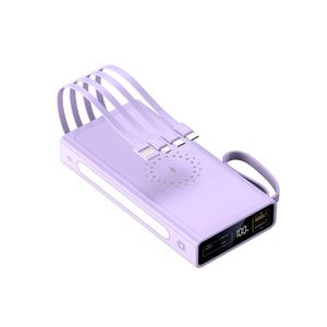 Banco de Energía Portátil Inalámbrico para Exteriores de 5W con Cable Integrado, Pantalla LED y Gran Capacidad de 60000mAh - Product Image 6