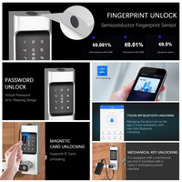 Sistema de Cerradura Inteligente Ttlock Tenon, Aleación de Aluminio, Puerta de Madera, Entrada Biométrica con Código, Tarjeta IC, Cerradura Digital con Llave para el Hogar, Wi-Fi en la Nube