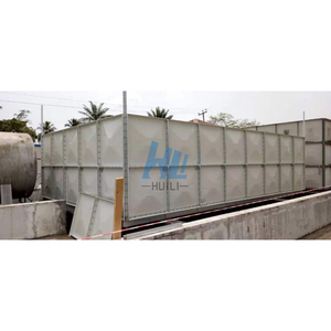 Réservoirs de stockage d'eau rectangulaires et carrés de grande capacité en panneaux SMC, FRP, GRP, certifiés WRAS, <span class=keywords><strong>10000</strong></span> <span class=keywords><strong>litres</strong></span>/gallons, de qualité alimentaire, marque Huili, fabriqués en Chine, garantie 1 an. - Product Image 1