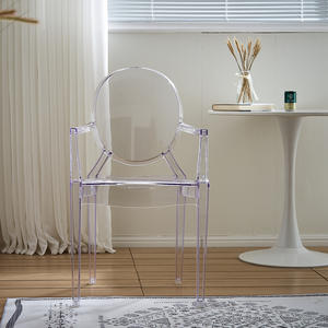 Wholesale Clear Acrylic Crystal Resin Event Tiffany Chiavari Transparent Plastic Hotel Banquet <b>Chair</b> - Product Image 2