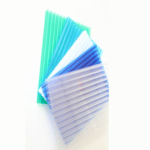 แผ่น<span class=keywords><strong>หลังคา</strong></span>โพลีคาร์บอเนตแผ่นพลาสติกกลวงโพลีคาร์บอเนตสองชั้นแสงแดด<span class=keywords><strong>ใส</strong></span> - Product Image 3