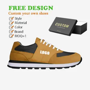 Chaussures de sport OEM pour hommes Chaussures de tennis Cortezs design Baskets personnalisées pour marques privées avec conception propre Chaussure de course Semelle en caoutchouc - Product Image 1