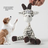 Jouet à mâcher durable pour chien, en forme d'âne amusant, résistant, en peluche, fabriqué en corde robuste, vente en gros