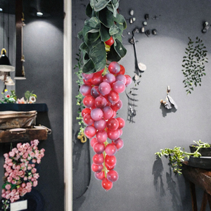 60 Raisins Artificiels pour Décoration Intérieure de Balcon, Fruits et Légumes en Plastique Souple pour la Saint-Valentin, Emballage Carton, Plante Décorative - Product Image 3