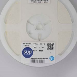 Factory Direct RR1608 0603L36R0FT 0603 1608 Resistors Chip Resistors SMD Resistors 36ohm 1% 1/10W Thick Film Resistor - Product Image 1