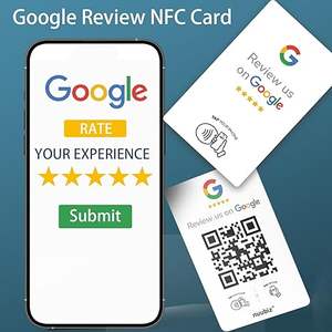<span class=keywords><strong>Google</strong></span> Review Tarjeta de PVC NFC NTAG213 NTAG215 NTAG216 Digital Business Smart Tap Comunicación RFID para la gestión de la reputación del hotel - Product Image 5