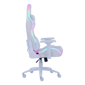 Silla <span class=keywords><strong>Gamer</strong></span> Con <span class=keywords><strong>Luces</strong></span> <span class=keywords><strong>LED</strong></span> Y Masajeador Lumbar White Racing Chairs Cadeira De Jogos Silla <span class=keywords><strong>Gamer</strong></span> Rgb Rosa Masaje Silla Gaming - Product Image 6