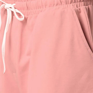 Ensemble assorti pour homme en coton 100 % respirant, léger, col rond, manches courtes, couleur unie, pour un usage quotidien estival. - Product Image 3