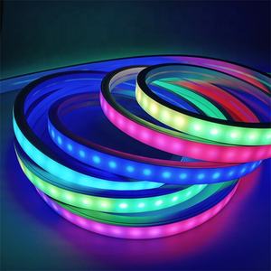 Tubes néon RVB adressables 120D Ws2811 Ws2812 Ws2815 IP67 Néons flexibles DC12 60led 144led Atmosphère de Noël - Product Image 1