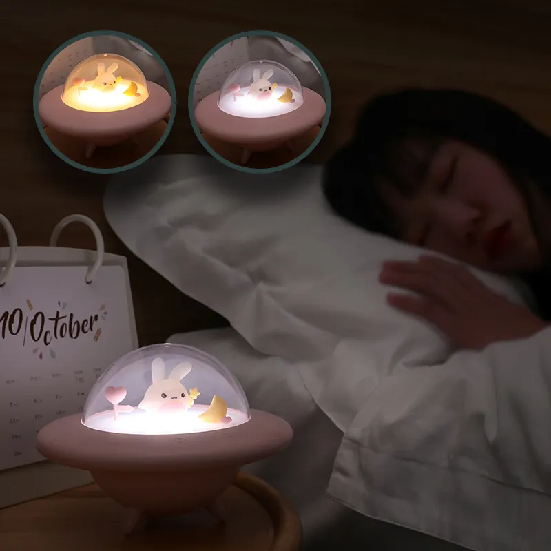 색상 변경 따뜻한 빛 조절 밝기 원격 Led 조명 부드러운 실리콘 아기 어린이 보육 Led 야간 조명 램프