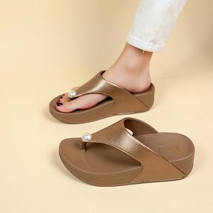 Mode confortable semelle souple maison pantoufles décontracté été Cool femmes chaussures <span class=keywords><strong>pour</strong></span> femmes antidérapant mode-tongs - Product Image 3