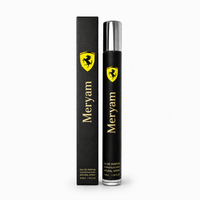Présentoir Noir et Or pour Vaporisateur de Parfum Homme – Cylindre Mince pour Affaires, Clubs, Concerts, Banquets – Longue Tenue