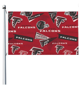 Drapeau standard des Falcons d'Atlanta <span class=keywords><strong>3</strong></span>' x 5' – Décoration intérieure ou extérieure pour la maison, idéal pour les fans de football, baseball et basketball - Product Image 1