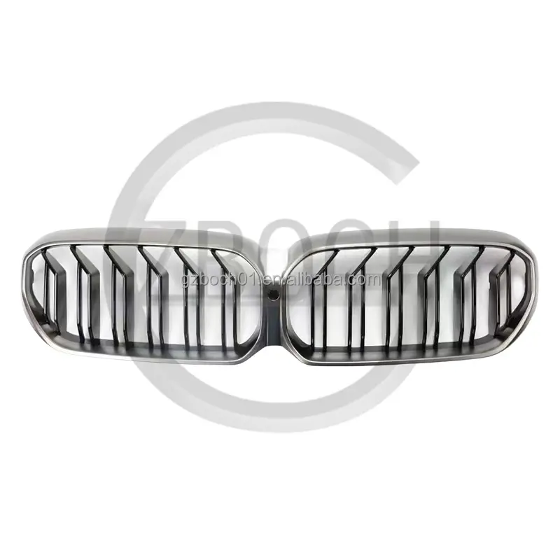 Factory direct sale Double line Car grille ABS Auto Car For BMW G30 5 series 2021 Cerium gray grill bumper kit