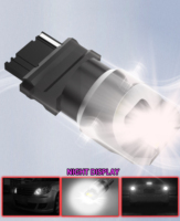 Ampoules LED M10 7440 PY21W T20 S25 2835 Chips 24V 2.4W Blanc Ambre 1156 3157 pour clignotants, feux de recul et feux arrière