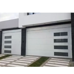 ประตูโรงรถไฟฟ้าพร้อมหน้าต่าง วัสดุอลูมิเนียมอัลลอยด์ ขนาดสั่งทำได้ 110V-240V สีและโลโก้เลือกได้ - Product Image 2