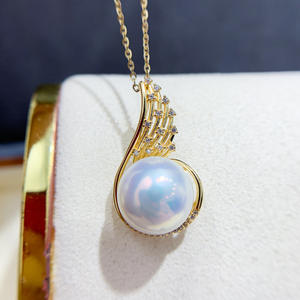 จี้เงินแท้ S925 พร้อมลูกปัดกลมขนาด 10-12 มม. สำหรับทำสร้อยคอสวยงาม อุปกรณ์เสริม ฐานเปล่า 31069 - Product Image 3