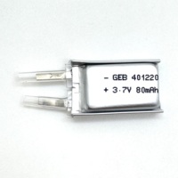 Petite pochette de cellules Lipo GEB 401220 341520 401027 301620 351522 361520 471416 3.7V 80mAh Batterie Li-po pour haut-parleur électrique audio