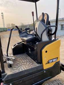 Mini-excavatrice Sany SY16C de 1,6 tonne avec moteur Yanmar, chenilles en caoutchouc, excavatrice hydraulique compacte pour travaux agricoles, construction et aménagement paysager avec certification CE - Product Image 3