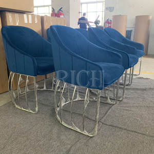 Poltrona in velluto con gambe in oro, - Product Image 6